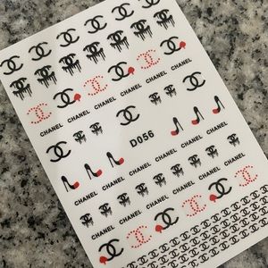 CHANEL nail decals